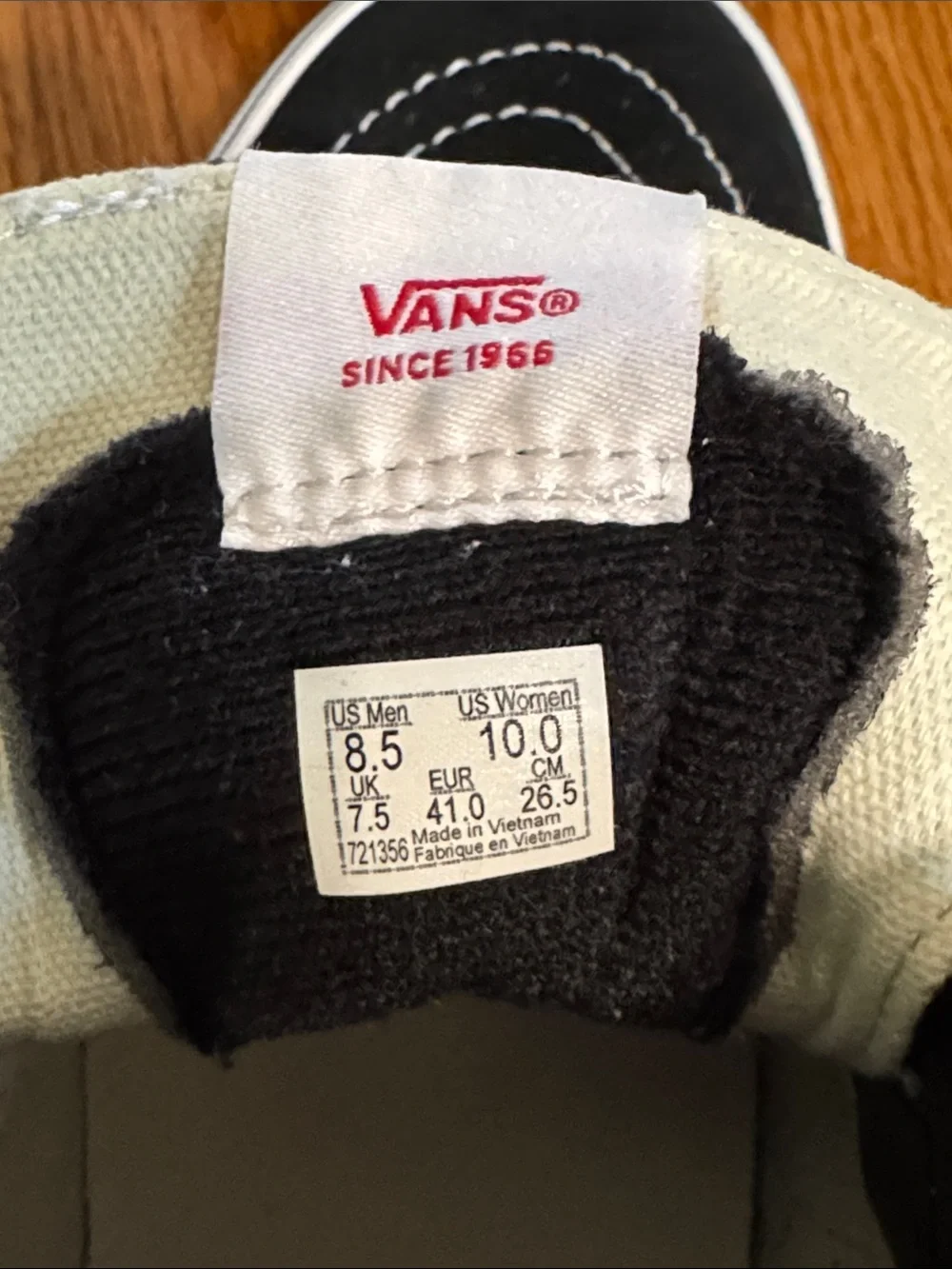 Vans Sk8-Hi Black White High Top Sneakers